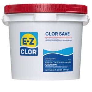 E-Z CLOR Clor Save 25 lb Pail Cyanuric Acid Stabilizer