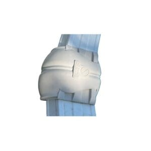 Pool top cap aerial view beige color with sections of taop rails